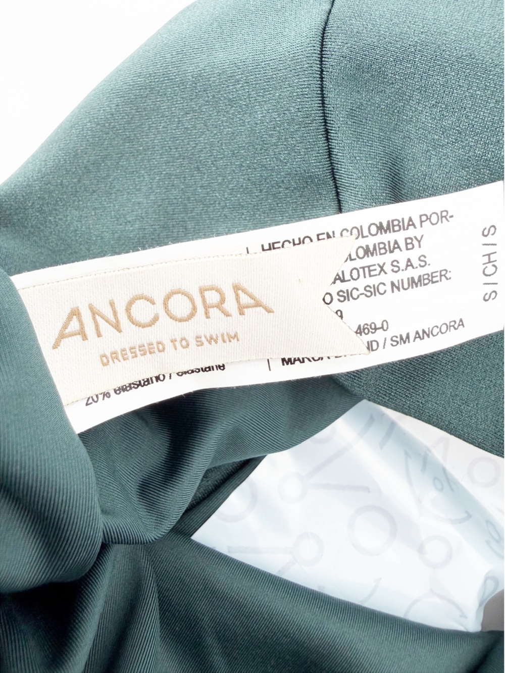 Ancora The Emerald Draped One Piece Swimsuit Small - Picture 8 of 9